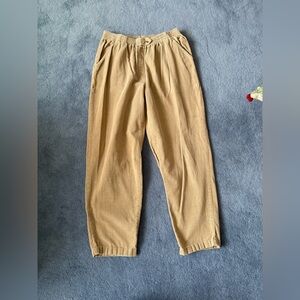 Vintage Hunters Run Corduroy Pants 100% cotton Pleated Relaxed size 14